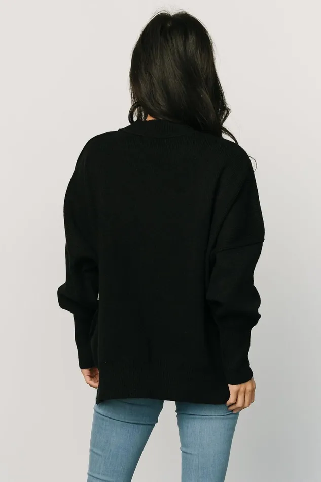 Baltic Born Sweaters Women Jeremiah Knit Sweater Black Baltic Born Sweaters Women Jeremiah Knit Sweater Black