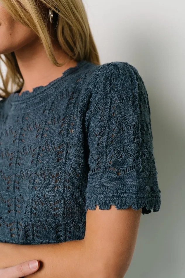 Baltic Born Sweaters Women Serenity Knit Sweater Top Slate Baltic Born Sweaters Women Serenity Knit Sweater Top Slate
