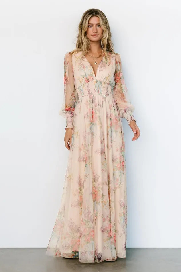 Baltic Born Tulle Styles Women Layla Tulle Maxi Dress Romantic Floral