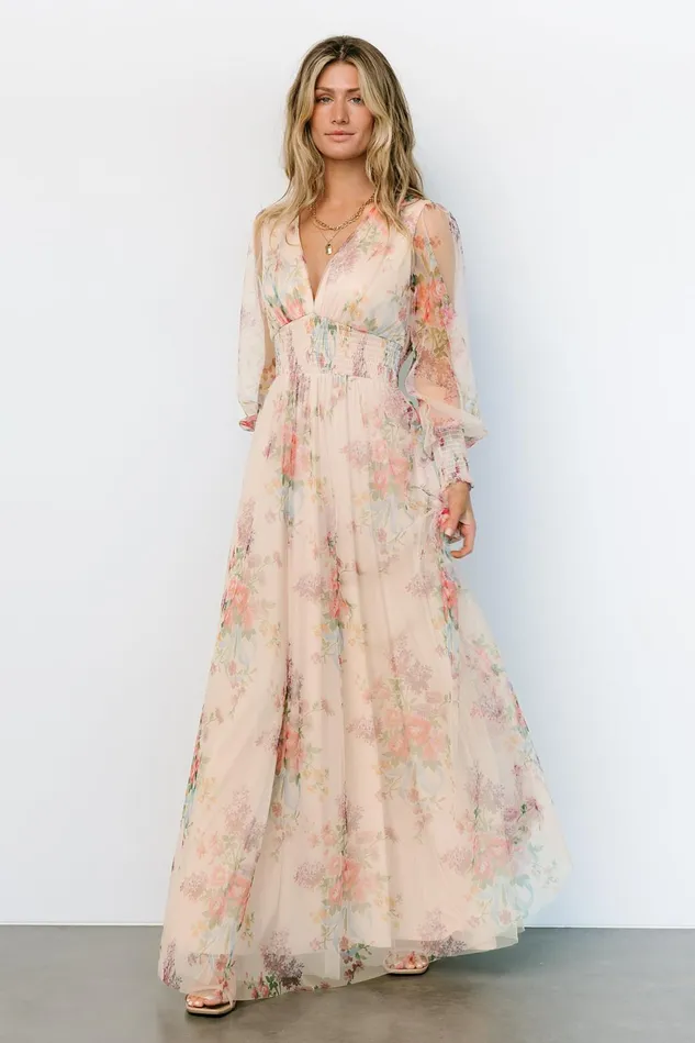 Baltic Born Tulle Styles Women Layla Tulle Maxi Dress Romantic Floral