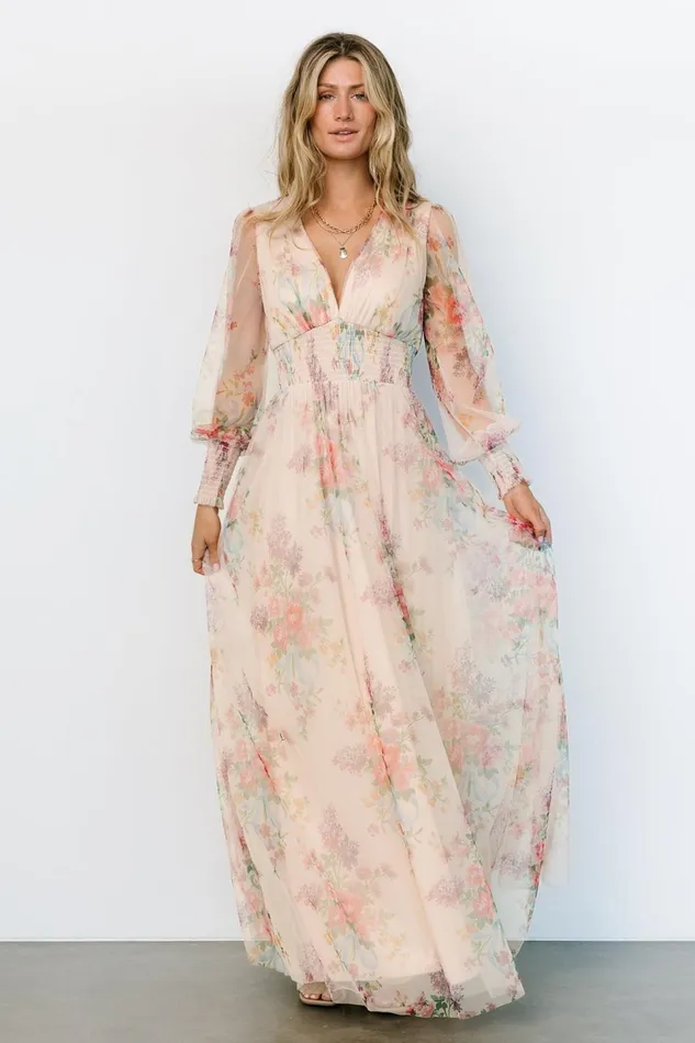 Baltic Born Tulle Styles Women Layla Tulle Maxi Dress Romantic Floral