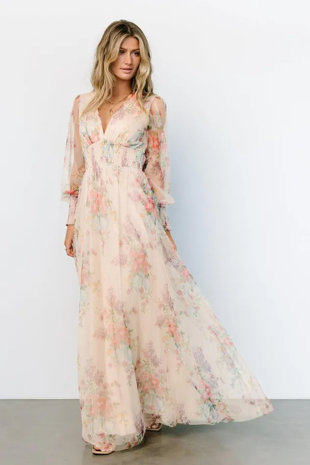 Baltic Born Tulle Styles Women Layla Tulle Maxi Dress Romantic Floral