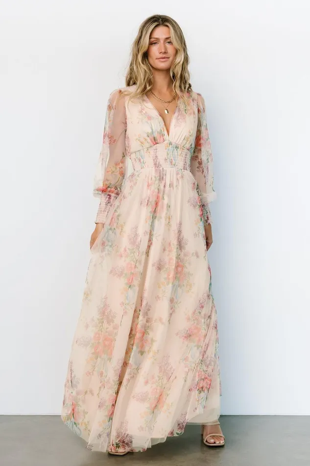 Baltic Born Tulle Styles Women Layla Tulle Maxi Dress Romantic Floral
