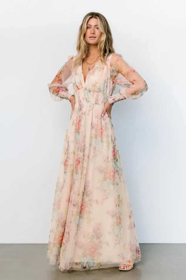 Baltic Born Tulle Styles Women Layla Tulle Maxi Dress Romantic Floral