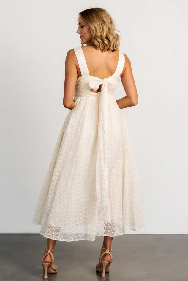 Baltic Born Tulle Styles Women Thalia Embroidered Tank Midi Dress Vintage Cream Baltic Born Tulle Styles Women Thalia Embroidered Tank Midi Dress Vintage Cream
