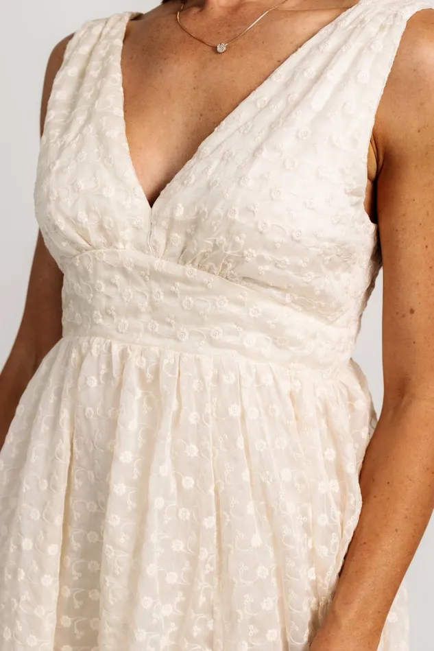 Baltic Born Tulle Styles Women Thalia Embroidered Tank Midi Dress Vintage Cream Baltic Born Tulle Styles Women Thalia Embroidered Tank Midi Dress Vintage Cream