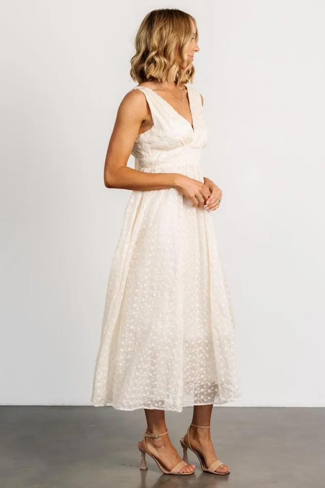 Baltic Born Tulle Styles Women Thalia Embroidered Tank Midi Dress Vintage Cream Baltic Born Tulle Styles Women Thalia Embroidered Tank Midi Dress Vintage Cream
