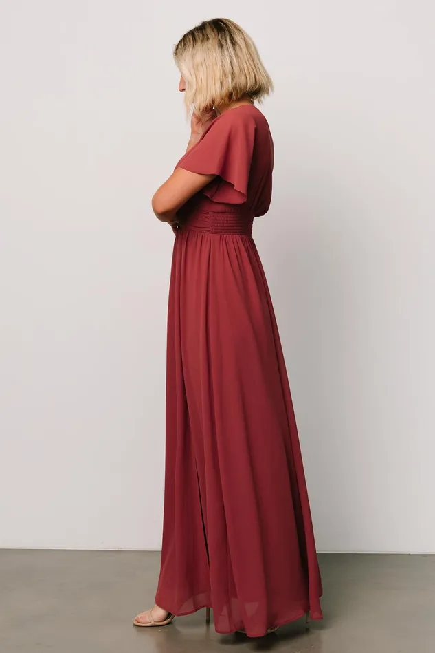 Baltic Born Wedding Guest Women Ramona Maxi Dress Terracotta