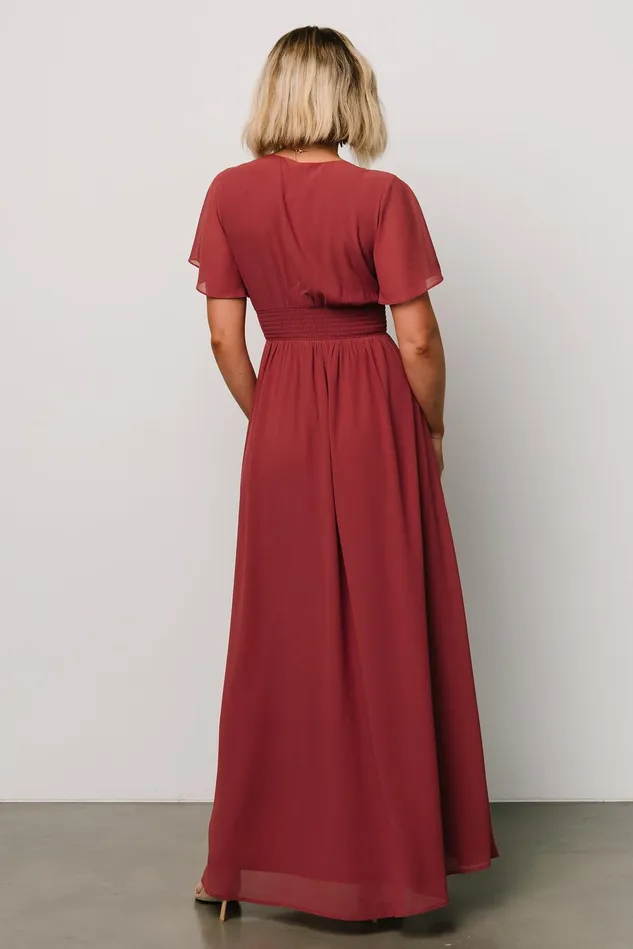 Baltic Born Wedding Guest Women Ramona Maxi Dress Terracotta