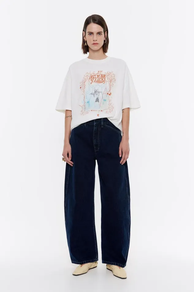BARREL 8211 Dark Blue Jeans Dark Denim Blue Women Bimba Y Lola Trousers