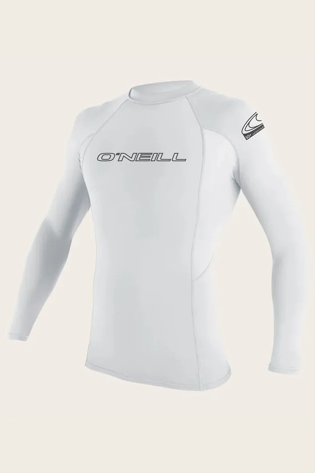 BASIC SKINS 50 LS RASH GUARD White Men O039NEILL Men039S Wetsuits