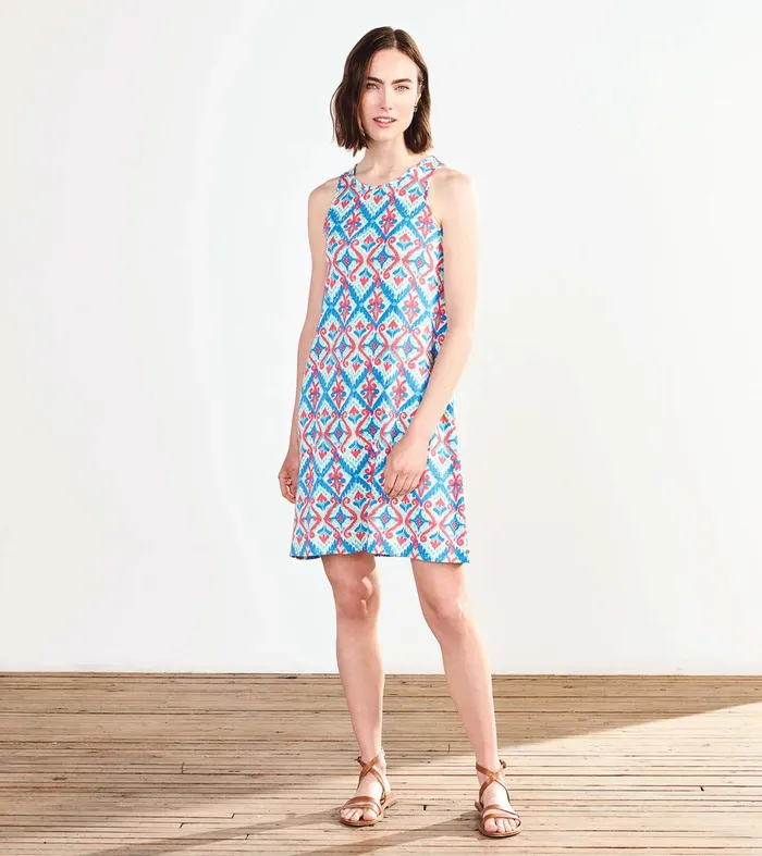 Bella Dress 8211 Sunset Ikat Hatley