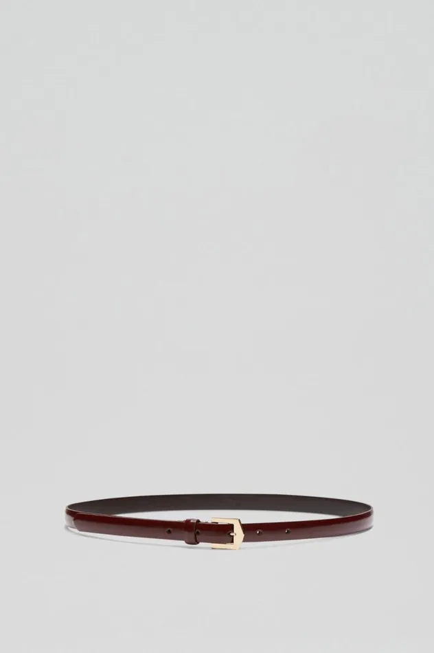 Belts Women Scanlan Theodore POINTED BUCKLE BELT 15 Bordo