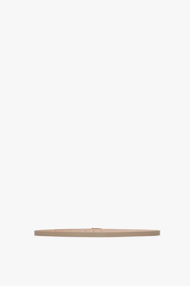 Belts Women Victoria Beckham Exclusive Micro Frame Belt In Beige Leather