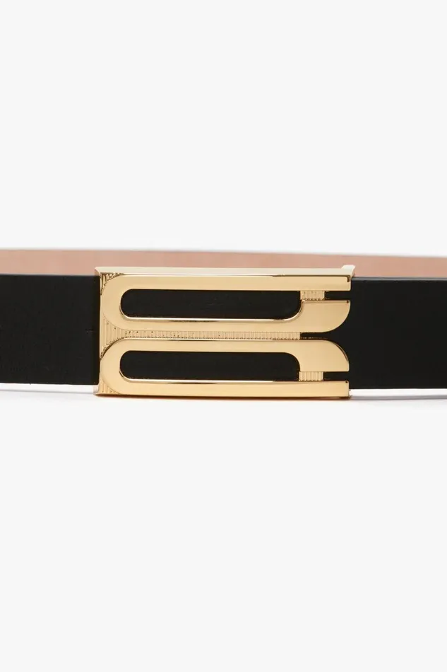 Belts Women Victoria Beckham Frame Belt In Black Leather Belts Women Victoria Beckham Frame Belt In Black Leather