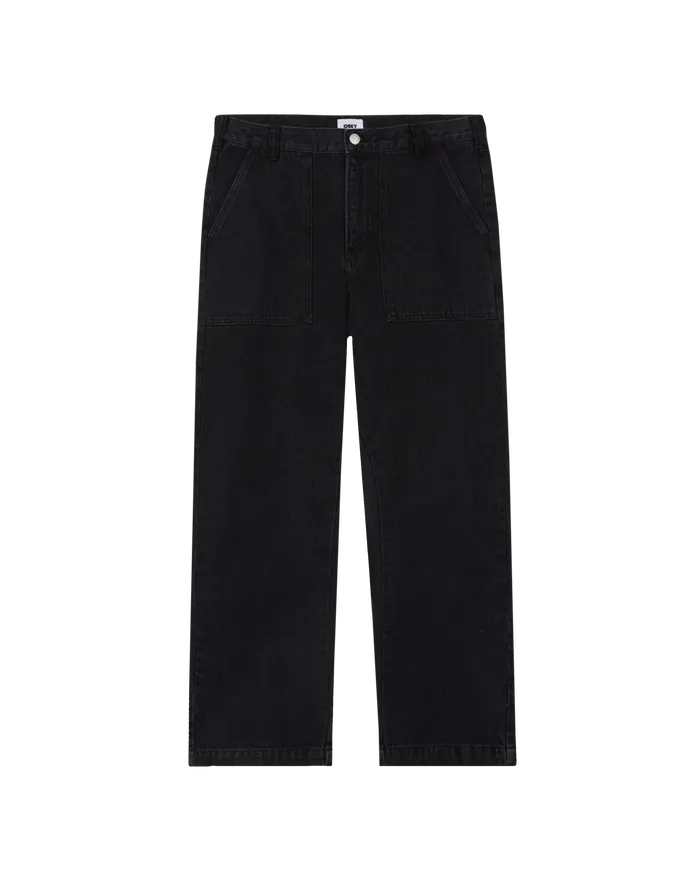 BIG TIMER UTILITY DENIM Faded Black BOTTOMS OBEY Clothing Men