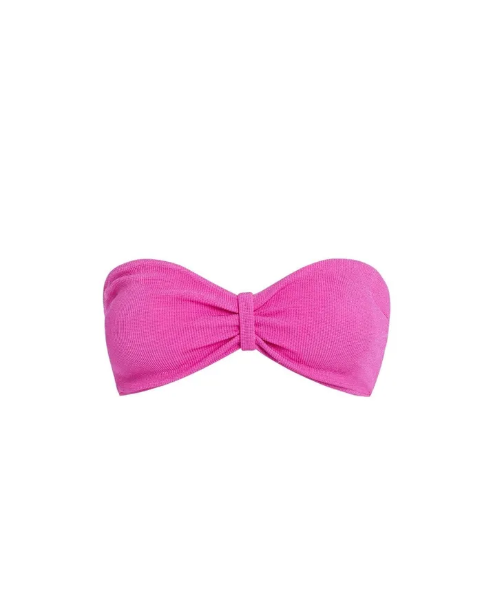 Bikinis Women PatBO Knit Bandeau Bikini Top X Harrods Exclusive