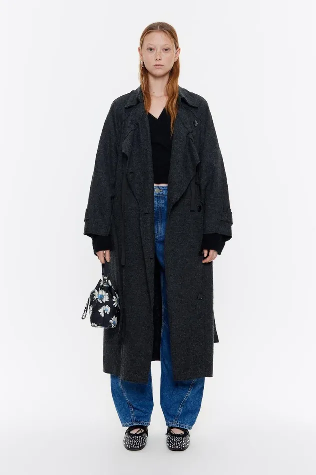 Black Crossover Mohair Sweater Black Women Bimba Y Lola Knitwear Black Crossover Mohair Sweater Black Women Bimba Y Lola Knitwear