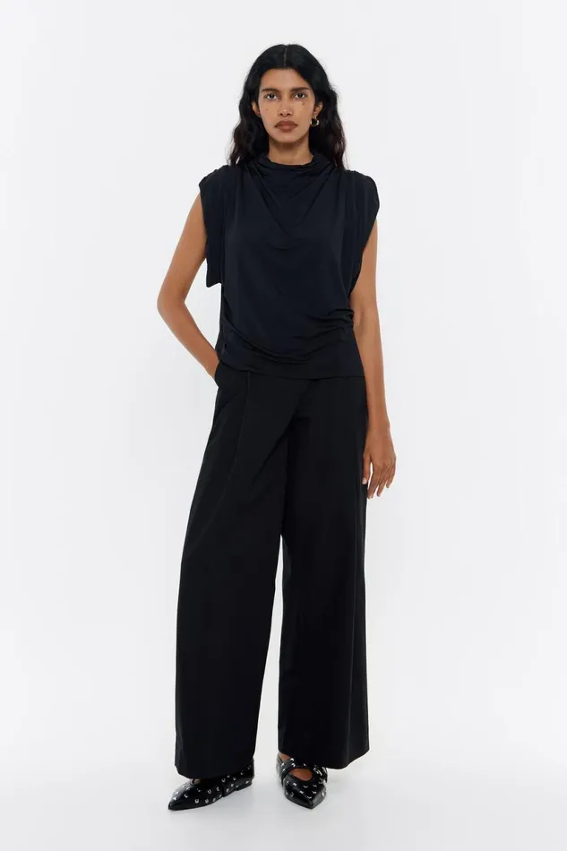 Black Dart Trousers Black Women Bimba Y Lola Party Black Dart Trousers Black Women Bimba Y Lola Party