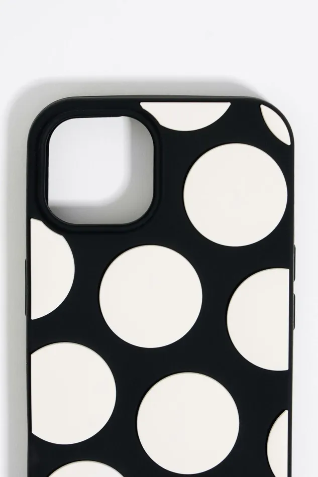 Black Dots Silicone IPhone 15 Pro Max Case Black Women Bimba Y Lola Phone Cases Black Dots Silicone IPhone 15 Pro Max Case Black Women Bimba Y Lola Phone Cases