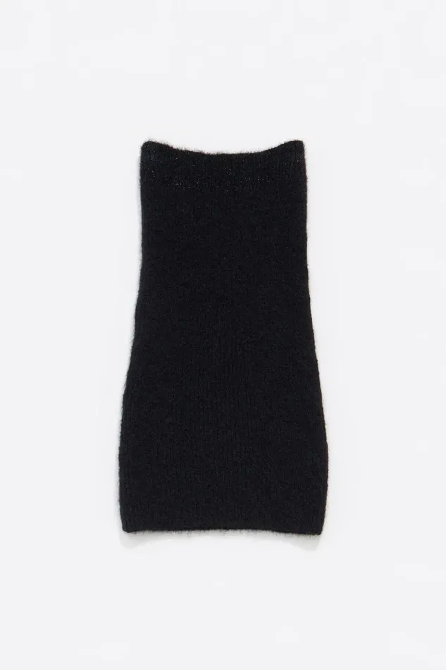 Black Knit Mini Dress Black Women Bimba Y Lola Dresses And Jumpsuits