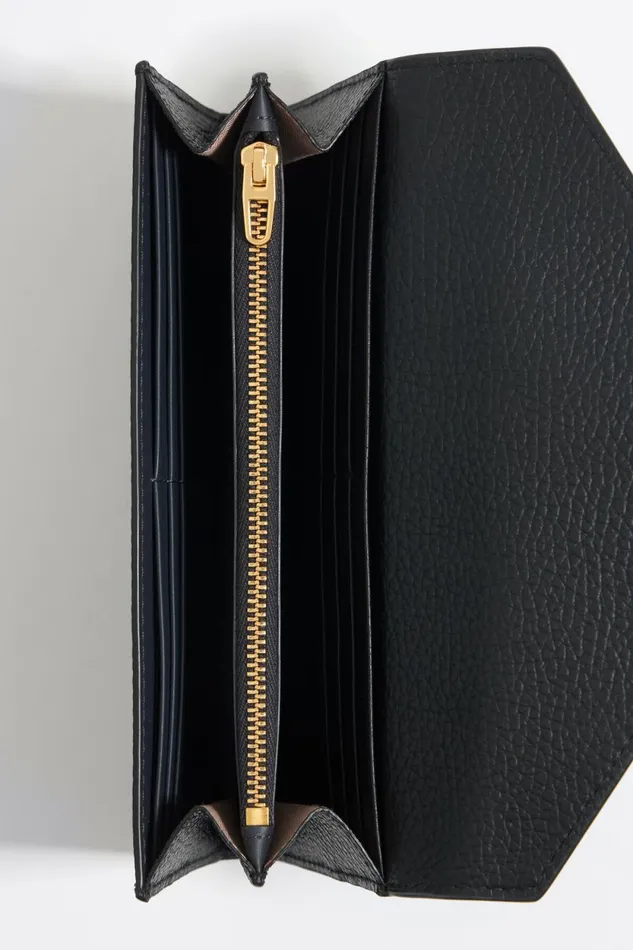Black Leather Continental Wallet Black Women Bimba Y Lola Billfolds Black Leather Continental Wallet Black Women Bimba Y Lola Billfolds