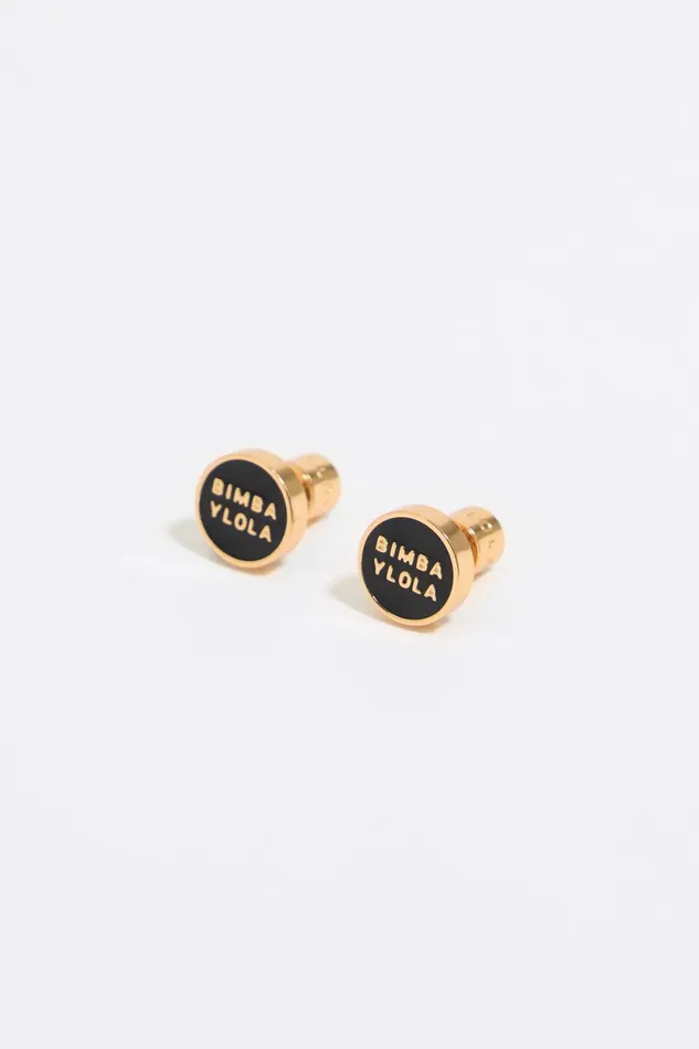Black Logo Earrings Black Women Bimba Y Lola Earrings Black Logo Earrings Black Women Bimba Y Lola Earrings