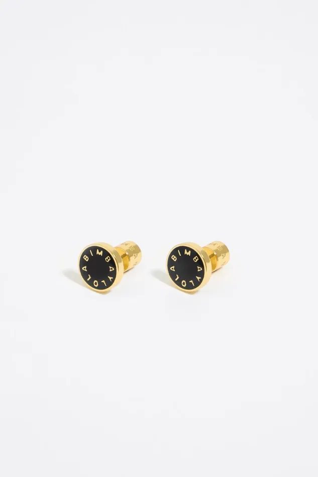 Black Logo Earrings Black Women Bimba Y Lola Jewelry Black Logo Earrings Black Women Bimba Y Lola Jewelry