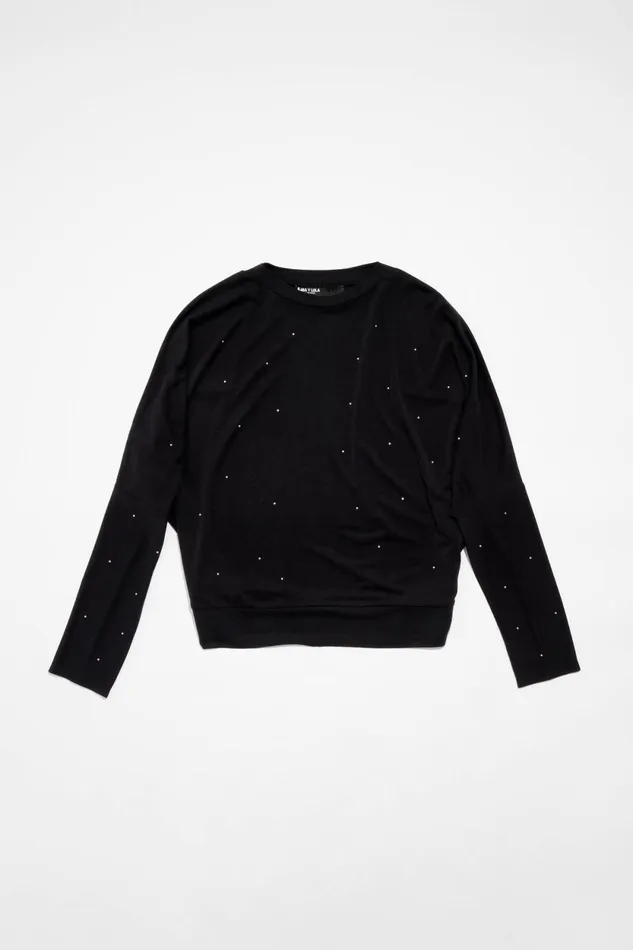 Black Stones Tshirt Washed Black Women Bimba Y Lola TShirts
