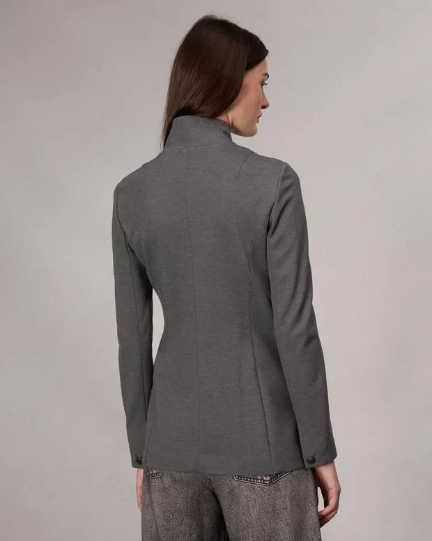 Blazers and Vests Women Rag and Bone Slade Ponte Blazer Charcoal