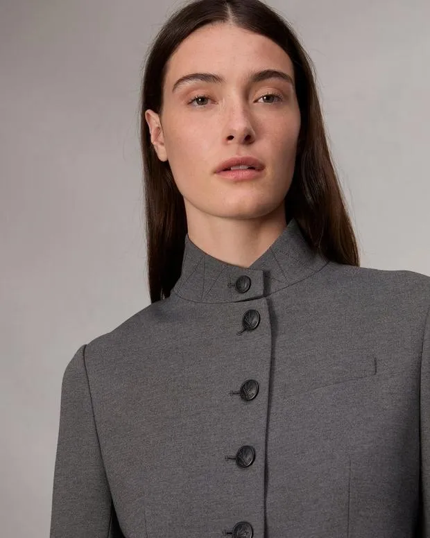 Blazers and Vests Women Rag and Bone Slade Ponte Blazer Charcoal