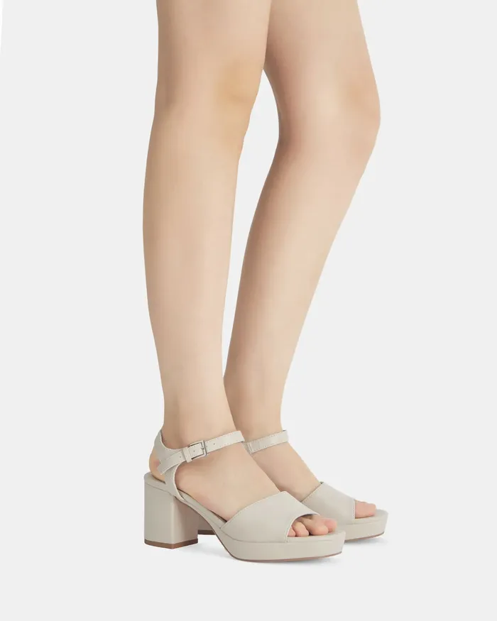 Block Heels LETO CREAM Low Heels 8211 NOVO Shoes Women