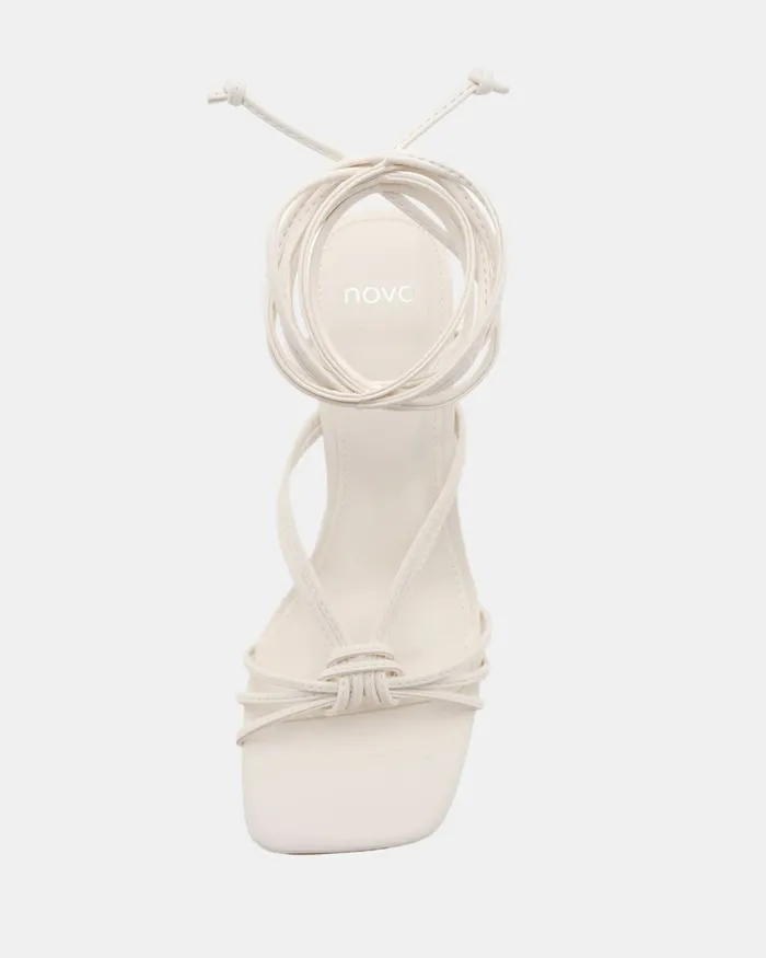 Block Heels URIJAH WHITE Block Heels NOVO Shoes Women