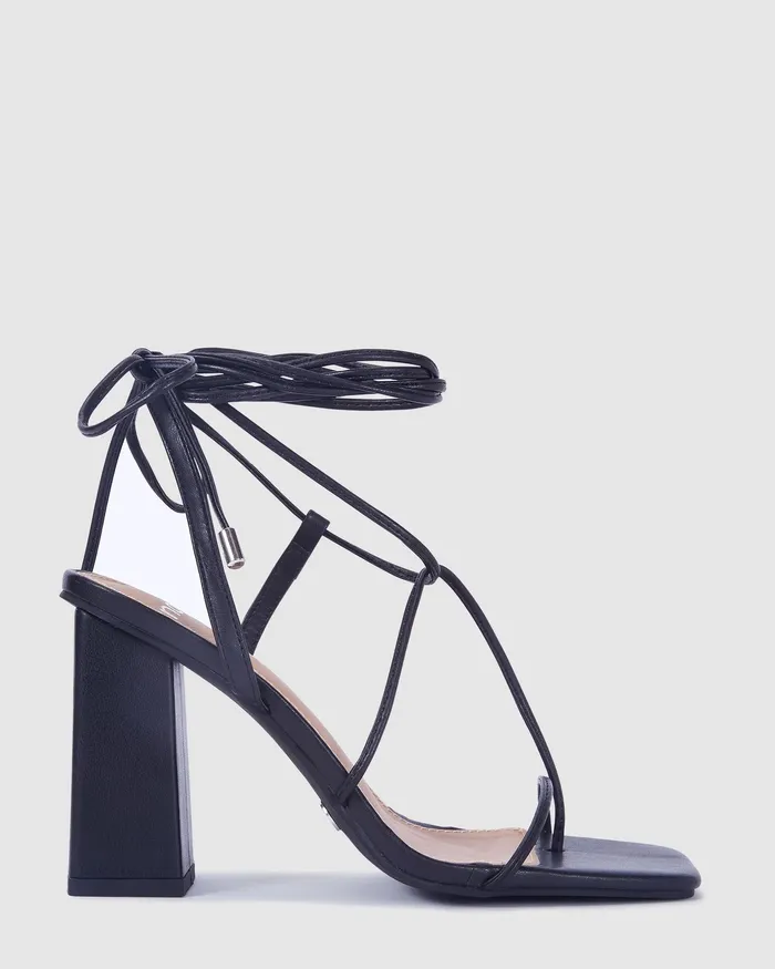 Block Heels Women MISSIE BLACK Block Heels NOVO Shoes