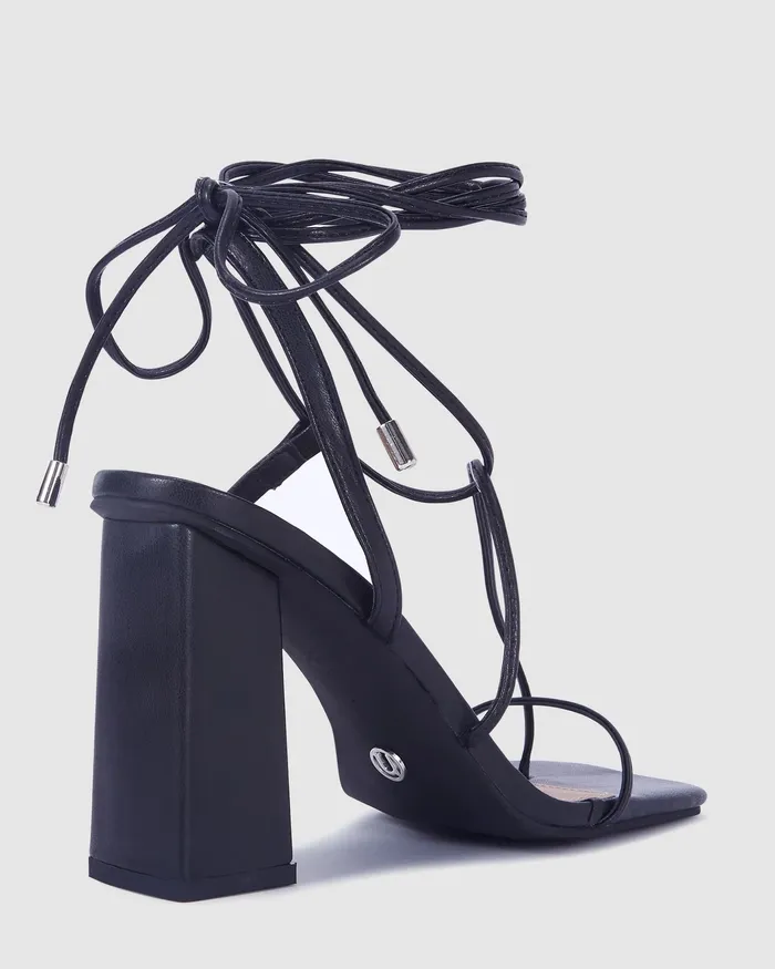 Block Heels Women MISSIE BLACK Block Heels NOVO Shoes