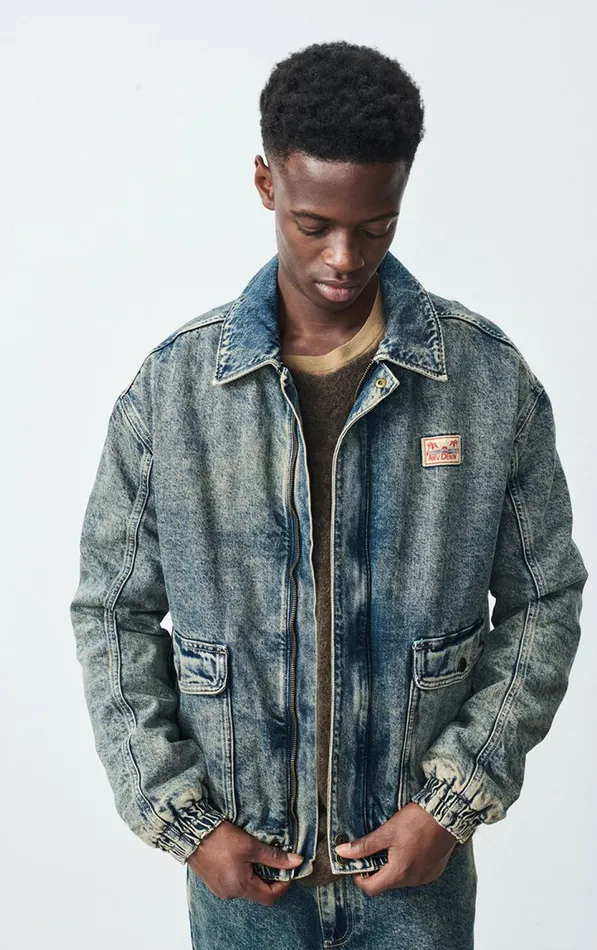 Bombers Jacket Joybird Dirty Vintage Men American Vintage Coats and Puffer Coats Bombers Jacket Joybird Dirty Vintage Men American Vintage Coats and Puffer Coats