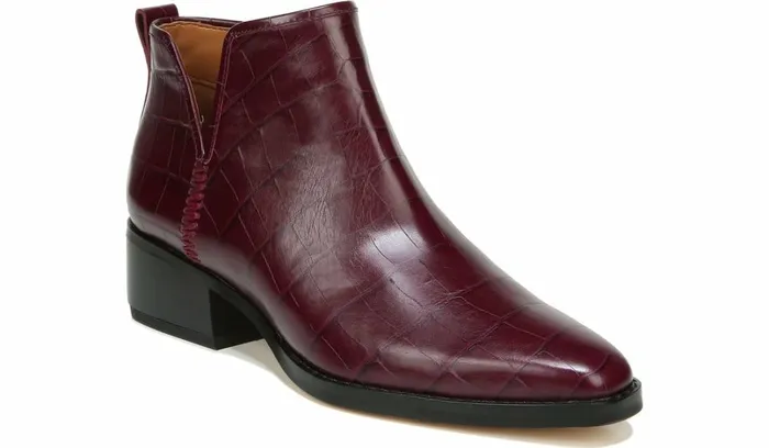 Booties Women Franco Sarto Sarto Asti Ankle Boot Mulberry Leather