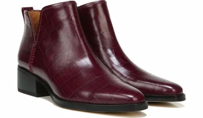 Booties Women Franco Sarto Sarto Asti Ankle Boot Mulberry Leather