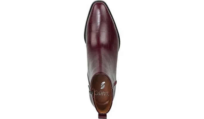 Booties Women Franco Sarto Sarto Asti Ankle Boot Mulberry Leather