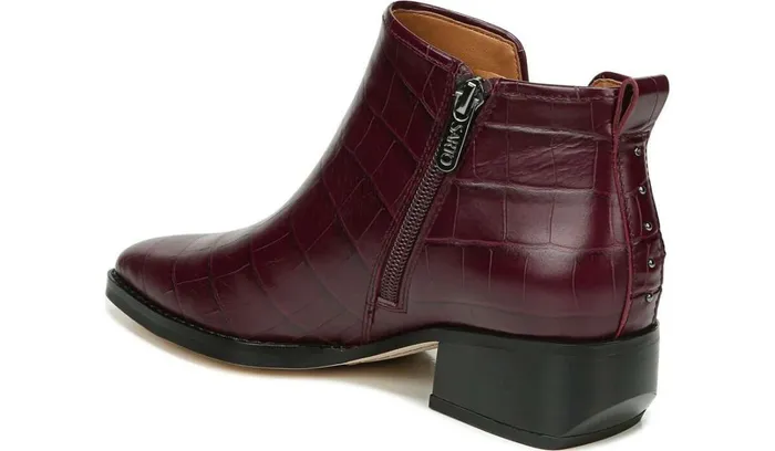 Booties Women Franco Sarto Sarto Asti Ankle Boot Mulberry Leather