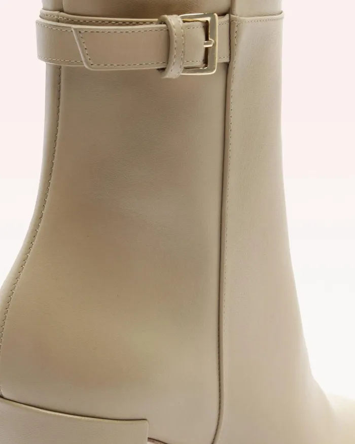 Boots Women Alexandre Birman Candance Leather Boot 8211 Luxury Leather Boots 8211 Riding Boots With Heels Chalk