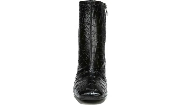 Boots Women Franco Sarto Franco Harmond Block Heel Bootie Black Crocco