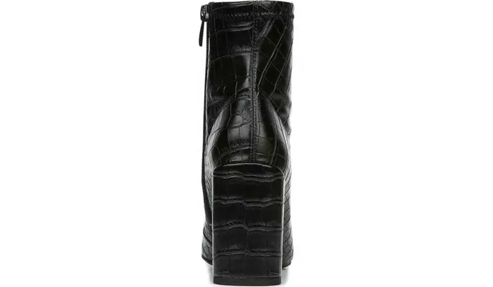 Boots Women Franco Sarto Franco Harmond Block Heel Bootie Black Crocco