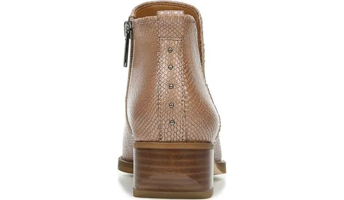 Boots Women Franco Sarto Sarto Asti Ankle Boot Taupe Snake Print Leather