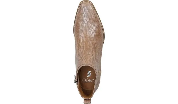 Boots Women Franco Sarto Sarto Asti Ankle Boot Taupe Snake Print Leather