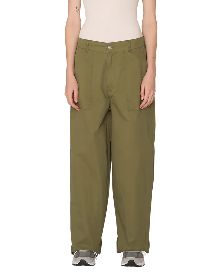 BOTTOMS VOLUME UTILITY PANT Olivine OBEY Clothing Women