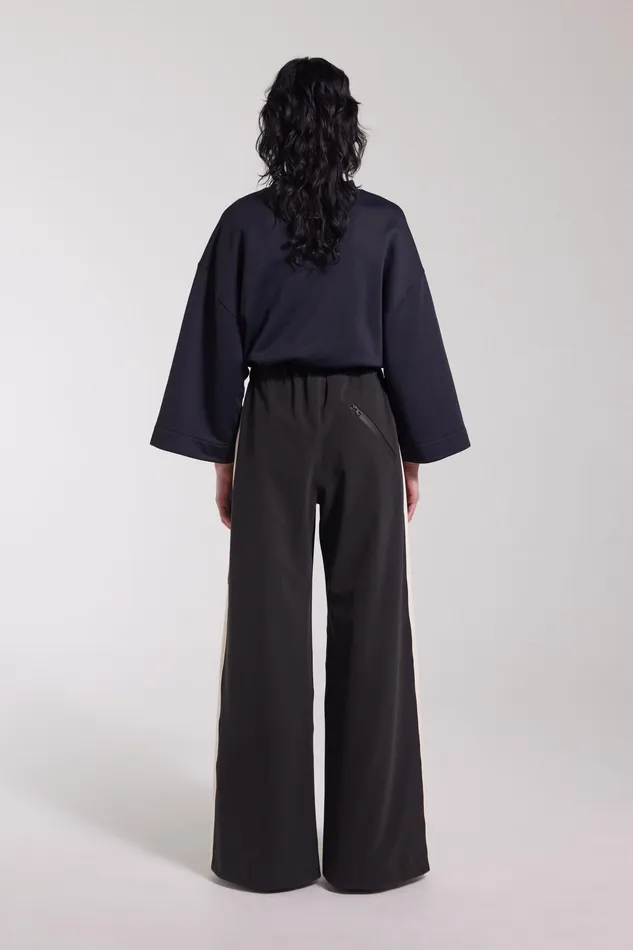 Bottoms Women Stutterheim Jarla Stripe Trousers Black