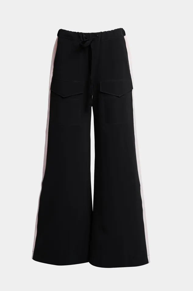 Bottoms Women Stutterheim Jarla Stripe Trousers Black