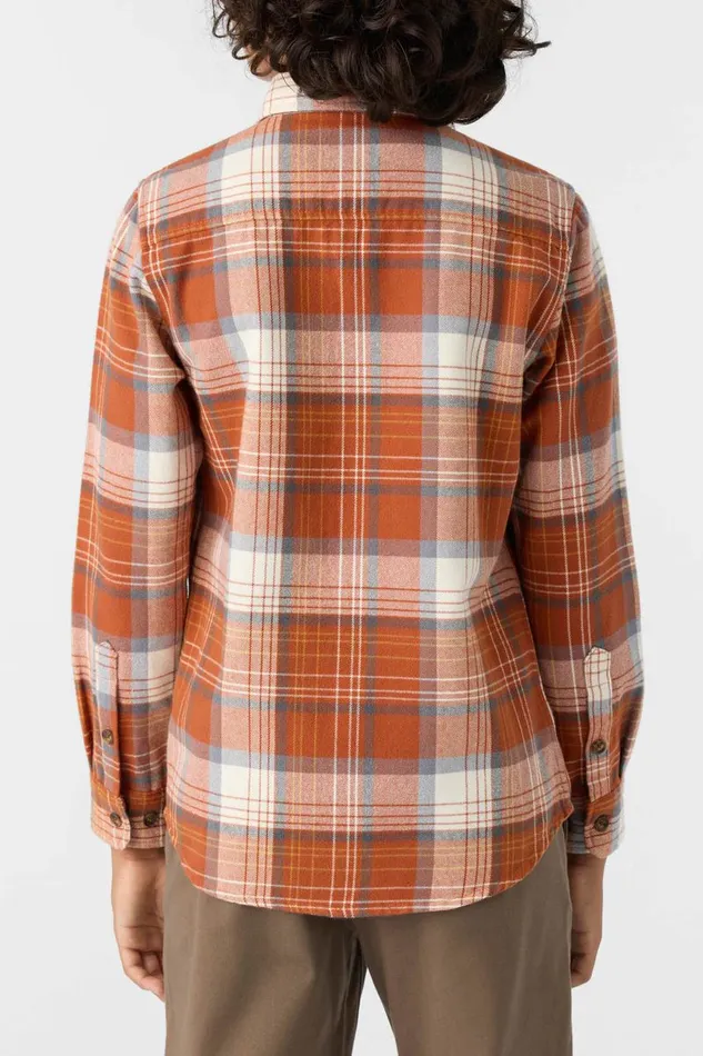 BOY039S WINSLOW FLANNEL LONG SLEEVE SHIRT Ginger Bread Kids O039NEILL Boy039S Clothing