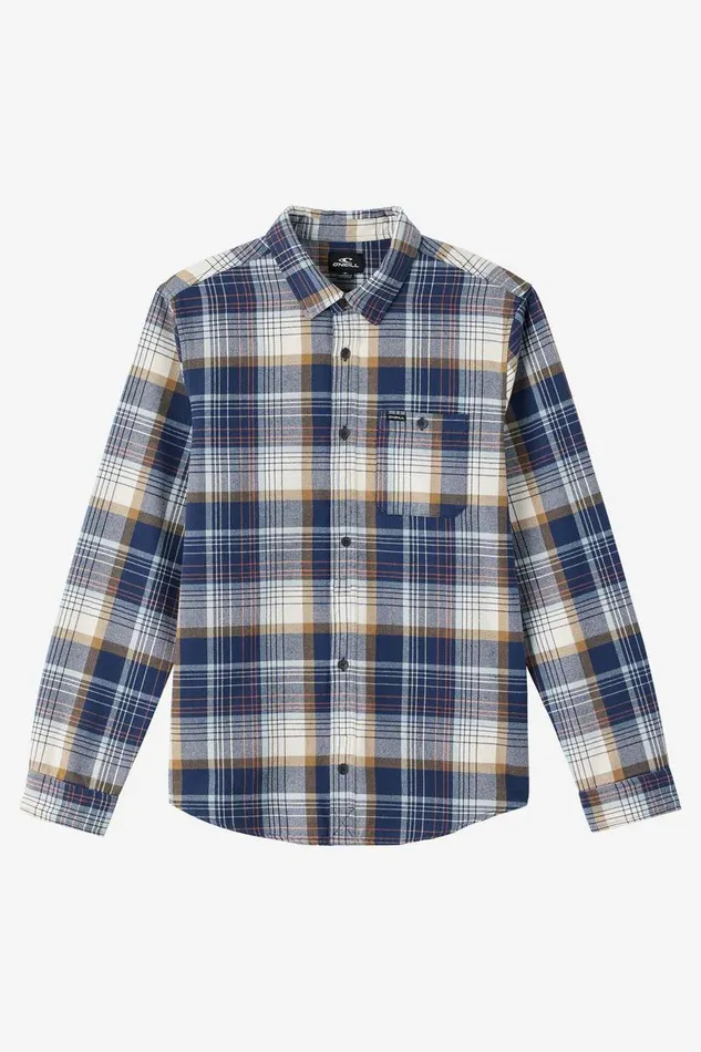 BOY039S WINSLOW FLANNEL LONG SLEEVE SHIRT Navy Kids O039NEILL Boy039S Clothing